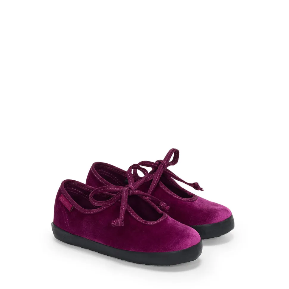 2442 KIDS VELVET BALLERINA LACE