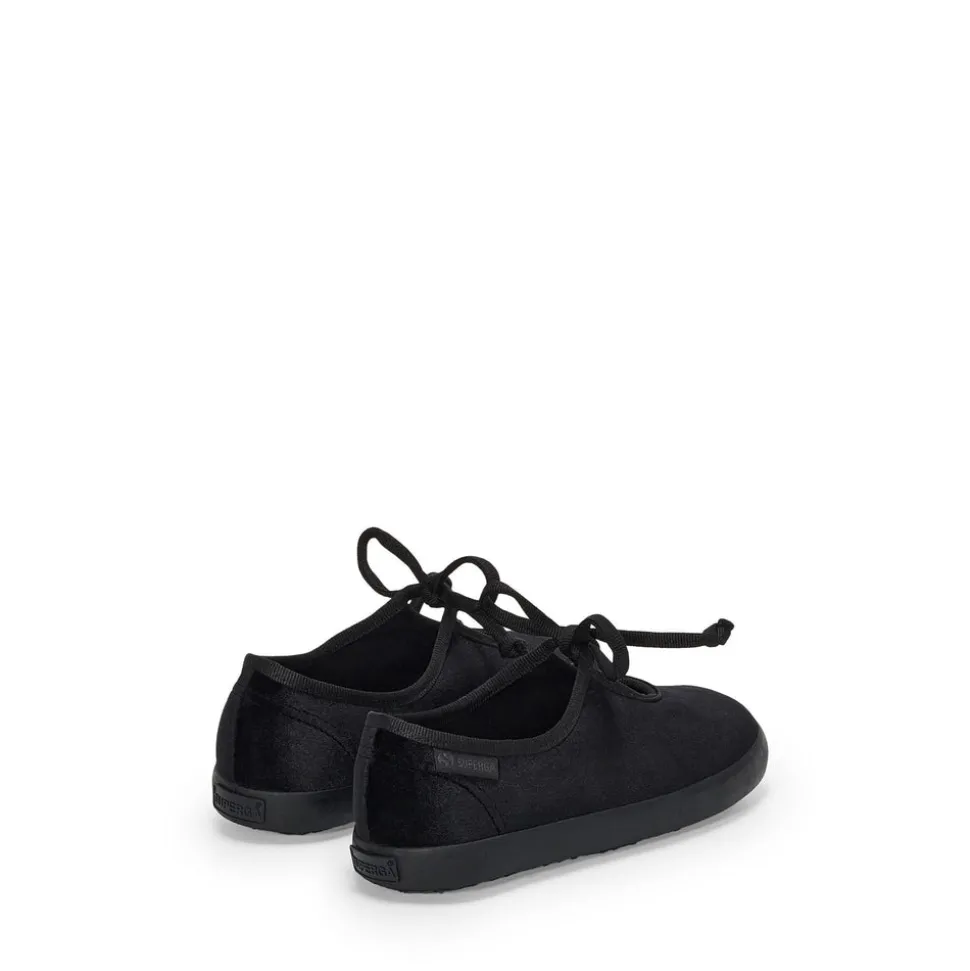 2442 KIDS VELVET BALLERINA LACE